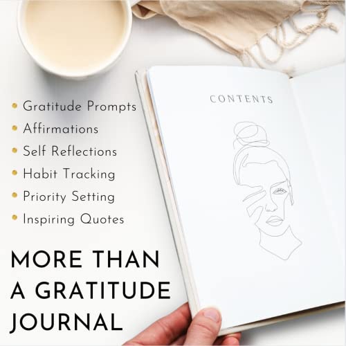 Gratitude Journal for Women - 5 Minute Journal a Day for Positivity and Mindfulness - Guided Journal with Prompts, Affirmation Journal, Mindfulness Journal for Women, Daily Journal for Self Care
