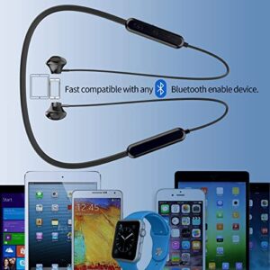 ANRYZAN Bluetooth Headphones Neckband V5.0 10Hour Playtime Lightweight Wireless Headset Sport Ear-Buds w/Mic Earphones Compatible with iPhone Samsung Android for Gym Running (Dark)