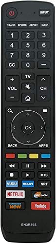 EN3R39S Remote Control Replacement for Sharp Smart TV