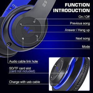 PRTUKYT 6S Wireless Bluetooth Headphones Over Ear