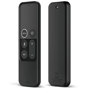 elago r2 slim case compatible with apple tv siri remote 1st generation (black) – slim design, scratch-free silicone, shock absorption, full access