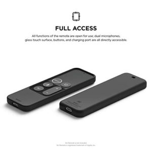 elago R2 Slim Case Compatible with Apple TV Siri Remote 1st Generation (Black) - Slim Design, Scratch-Free Silicone, Shock Absorption, Full Access