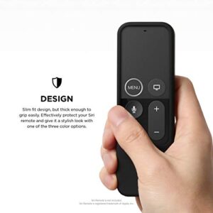 elago R2 Slim Case Compatible with Apple TV Siri Remote 1st Generation (Black) - Slim Design, Scratch-Free Silicone, Shock Absorption, Full Access