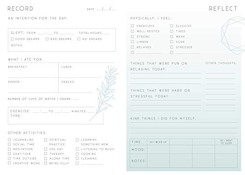 Self-Care: A Day and Night Reflection Journal (90 Days) (Inner World)