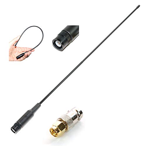 AEcreative Wide-Band Scanner Antenna for Uniden SDS100 BCD436HP BCD396XT BC346XT BC75XLT BC125AT BR330T Whistler TRX-1 WS1040 WS1080 RadioShack Pro Icom IC-R30 IC-RX7 AOR Alinco DJ-X11 DJ-X7T BNC SMA