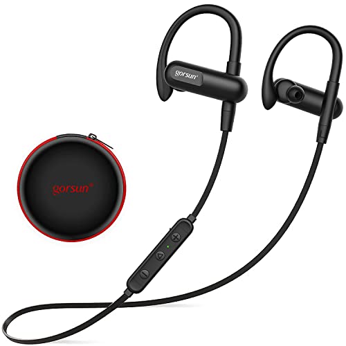 Bluetooth Headphones,30 Hours Playtime Wireless Earbuds,Bluetooth 5.0 Sports Earphones with CVC6.0 Sound Isolation Mic,IPX5 Waterproof,Deep Bass Stereo Wireless Headsets for Gym Running