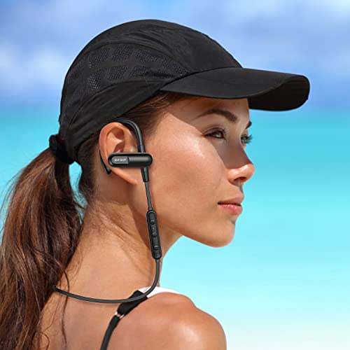 Bluetooth Headphones,30 Hours Playtime Wireless Earbuds,Bluetooth 5.0 Sports Earphones with CVC6.0 Sound Isolation Mic,IPX5 Waterproof,Deep Bass Stereo Wireless Headsets for Gym Running