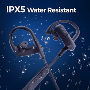 Bluetooth Headphones,30 Hours Playtime Wireless Earbuds,Bluetooth 5.0 Sports Earphones with CVC6.0 Sound Isolation Mic,IPX5 Waterproof,Deep Bass Stereo Wireless Headsets for Gym Running