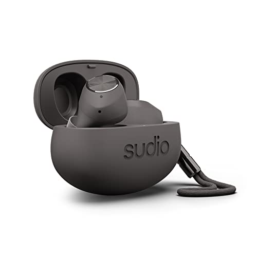 Sudio T2 Wireless Earbuds with Bluetooth 5.2, Active Noise Cancelling, Built-in Microphones, 35h Playtime, Quick Charge, Sweat and Splash Proof (Black)