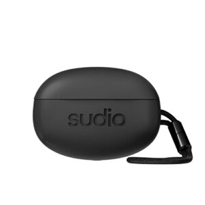 Sudio T2 Wireless Earbuds with Bluetooth 5.2, Active Noise Cancelling, Built-in Microphones, 35h Playtime, Quick Charge, Sweat and Splash Proof (Black)