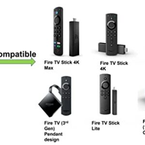 Voice Remote (3rd Gen) Replacement for Alexa Voice Remote, Compatible with Fire TV Stick 4K, Fire TV Stick (2nd & 3rd Gen), Fire TV Cube (1st and Later), Fire TV (3rd Gen), Fire TV Stick Lite