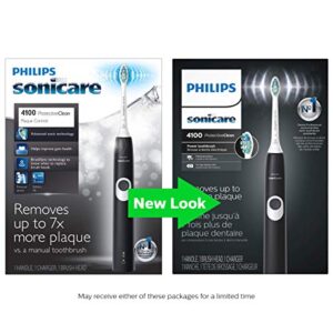 Philips Sonicare ProtectiveClean 4100 Rechargeable Electric Power Toothbrush, Black, HX6810/50