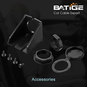 BATIGE Type C 3.1 and USB 3.0 Car Mount Flush Cable Male to Female Waterproof Extension for Car Truck Boat Motorcycle Dashboard Panel - 3ft