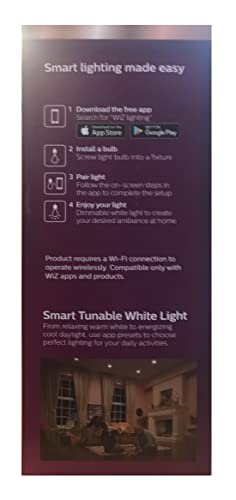 Philips Tunable White 5/6 in. LED 65W Equivalent Dimmable Smart Wi-Fi Wiz Connected Recessed Downlight Kit