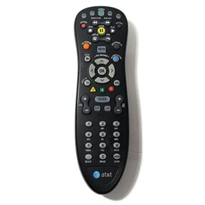 replacement for at&t s10-s1 remote control compatible with u-verse uverse receivers,black