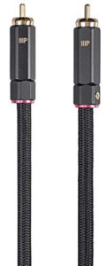 monoprice onix series digital coaxial audio/video rca subwoofer cl2 rated cable, rg-6/u 75-ohm 12ft black