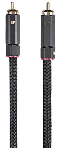 Monoprice Onix Series Digital Coaxial Audio/Video RCA Subwoofer CL2 Rated Cable, RG-6/U 75-ohm 12ft Black