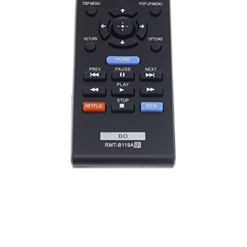 New RMT-B119A Remote Compatible with Sony Blu-Ray Disc DVD Player BDP-BX59 BDP-S390 BDP-S590 BDP-BX110 BDP-S1100 BDP-S3100 BDP-BX310 BDP-BX510 BDP-S580 DP-BX510 BDP-BX59 BDP-BX39