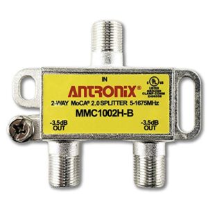 2 way antronix mmc1002h-b 5-1675 mhz moca 2.0 splitter for frontier formerly verizon fios