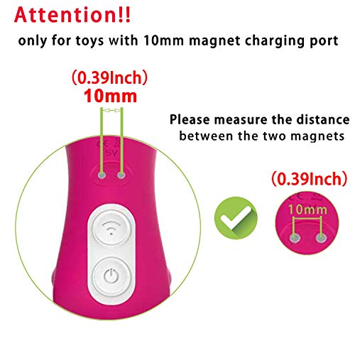 Magnetic USB DC Charger Cable Replacement Charging Cord 2Pack-(10MM/0.39Inch)