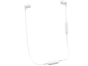 panasonic bluetooth earbud headphones with microphone, call/volume controller and quick charge function – rp-hje120b-w – in-ear headphones (white)
