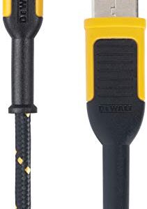 DEWALT Reinforced Braided Cable for Micro-USB, Micro-USB Cable, USB to Micro-USB Cable, Android Charger Cord, Phone Charger Android, Micro USB Cable 4ft