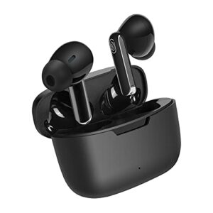 hksany wireless earbuds bluetooth 5.0 headphones noise canceling ear buds earphone with charging case 3d stereo auto pairing black