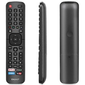 gvirtue en2a27 universal remote control for hisense tv remote led uled lcd uhd hdtv 4k android smart tv with netflix, amazon, vudu, you tube button