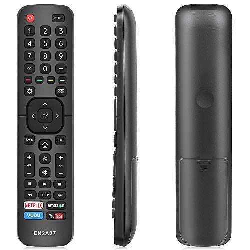 Gvirtue EN2A27 Universal Remote Control for Hisense TV Remote LED ULED LCD UHD HDTV 4K Android Smart TV with Netflix, Amazon, Vudu, You Tube Button