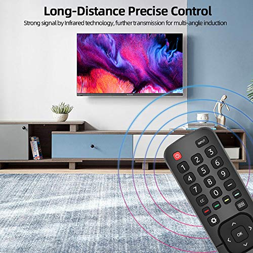 Gvirtue EN2A27 Universal Remote Control for Hisense TV Remote LED ULED LCD UHD HDTV 4K Android Smart TV with Netflix, Amazon, Vudu, You Tube Button