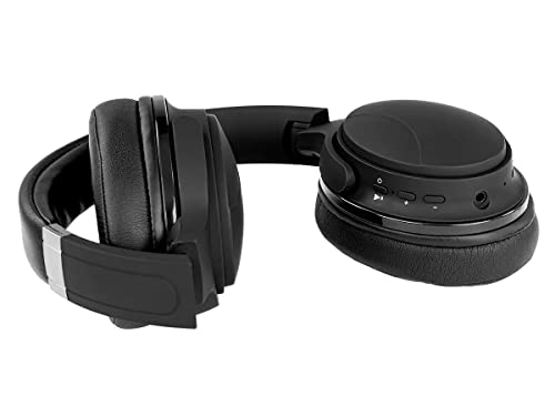 Monoprice BT-250ANC Bluetooth Wireless Over Ear Headphones with Active Noise Cancelling (ANC) Lightweight and Comfortable, 2‑Hour Charge Time