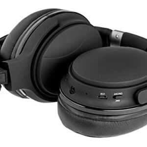 Monoprice BT-250ANC Bluetooth Wireless Over Ear Headphones with Active Noise Cancelling (ANC) Lightweight and Comfortable, 2‑Hour Charge Time