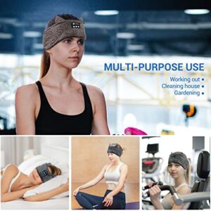 Yontune Sleep Headphones Headband Wireless Music Cozy Sport for Travel Sleeping Workout Unique Gifts