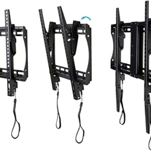 VideoSecu Mounts Tilt TV Wall Mount Bracket for Most 23"- 85" LCD UHD LED Plasma TV with 75X75 100x100 400x400 684x400 700x400mm, with Magnetic Stud Finder and HDMI Cable MF609B BXM