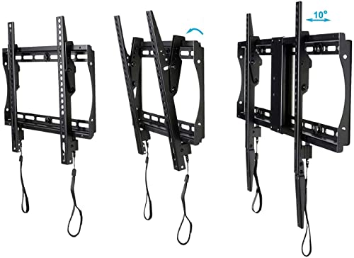 VideoSecu Mounts Tilt TV Wall Mount Bracket for Most 23"- 85" LCD UHD LED Plasma TV with 75X75 100x100 400x400 684x400 700x400mm, with Magnetic Stud Finder and HDMI Cable MF609B BXM