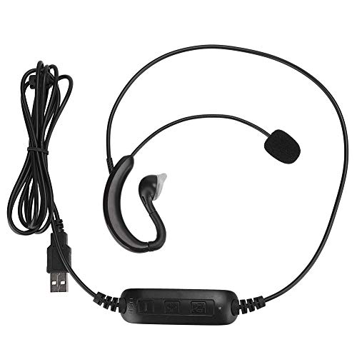 Ear-Hook Headset,USB Headphone Computer Notebook Accessory,Bluetooth Sport Earphone Single Ear-Hook Headset Invisible Earpiece with Mic for Skype/QQ/MSN