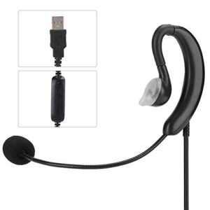 Ear-Hook Headset,USB Headphone Computer Notebook Accessory,Bluetooth Sport Earphone Single Ear-Hook Headset Invisible Earpiece with Mic for Skype/QQ/MSN