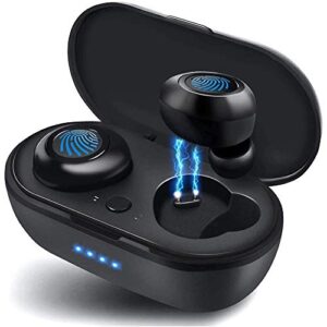 Wireless Earbuds,Super Fast Charge,Bluetooth 5.0 in-Ear Stereo Headphones with USB-C Charging Case, 30H Playtime,Built-in Mic for Clear Calls,Touch-Control,IPX7 Waterproof Resistant Design for Sports