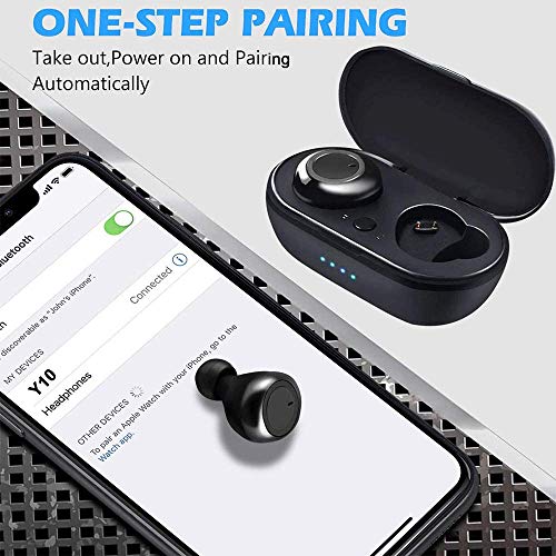 Wireless Earbuds,Super Fast Charge,Bluetooth 5.0 in-Ear Stereo Headphones with USB-C Charging Case, 30H Playtime,Built-in Mic for Clear Calls,Touch-Control,IPX7 Waterproof Resistant Design for Sports