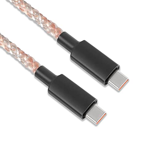 GELRHONR Glowing USB C to USB C Cable,3ft 66W Aluminum Shell Fast Charging Wire LED RGB Light Gradual USB C to Type C Cord for Smart Phones and All Type C Device(Colorful)