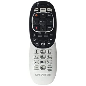 cerepros rc73 remote control replaces rc71 rc72 for directv at&t satellite cable tv dtv hr34 44 54 genie dvrs compatible