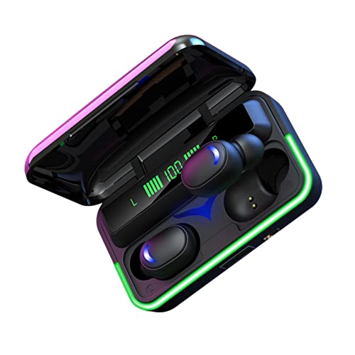 E10 True Wireless Earbuds Bluetooth 5.3 Headphones Touch Control with Wireless Mobile Power Earbuds Headphones Charging Case IPX4 Waterproof Stereo Earphones in-Ear Built-in Mic Headset