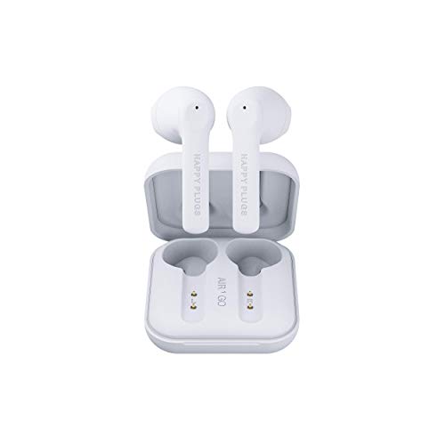 Happy Plugs Air 1 Go True Wireless in-Ear Earbuds (White)