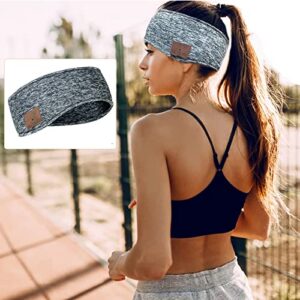 BGJOY Music Headband Running Headphones Sport Sweatband with Wireless Headphone Headset Speaker Mic Handsfree Music Call Sport Headbands Earphones Headsets for Workout Yoga Sleeping