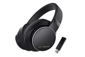 creative sxfi theater 2.4 ghz low-latency wireless usb headphones with super x-fi, 50mm drivers, up to 30 hours of battery life, 3.5mm analog mode, detachable mic, for movies