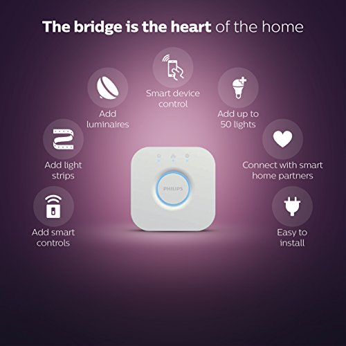 Philips Hue White and Color Ambiance Starter Kit (Older Model, 3 A19 Bulbs and 1 Bridge, Compatible with Amazon Alexa, Apple HomeKit and Google Assistant)