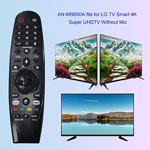 Replace Remote Control for LG TV AN-MR650A fit for LG Smart TV 43UJ654T 49UJ634V 49UJ7700 55SJ8000 55SJ800A 55SJ8500 55SJ850T 55UJ634V 55UJ6520-UD 55UJ6540-UB 55UJ7700