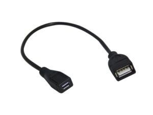 ycs basics 9 inch usb 2.0 a female to micro b female extension cable