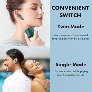 Wireless Earbuds, ENC Noise Cancelling Headphones IPX5 Waterproof Earphones Bluetooth 5.1 Headset With Charging Case Bulit-in Mic Touch Control Stereo In-Ear 30H for iPhone Apple Android Workout Sport