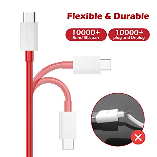 USB C to USB C Cable for OnePlus 10T 5G 125W SUPERVOOC 65W Warp Charge for OnePlus 9 9Pro 8T Type C Charger Cord Fast Charging Cable for Samsung Flip4 Fold3 S23 S22 S21 S20 iPad MacBook, 2-Pack 6.6ft